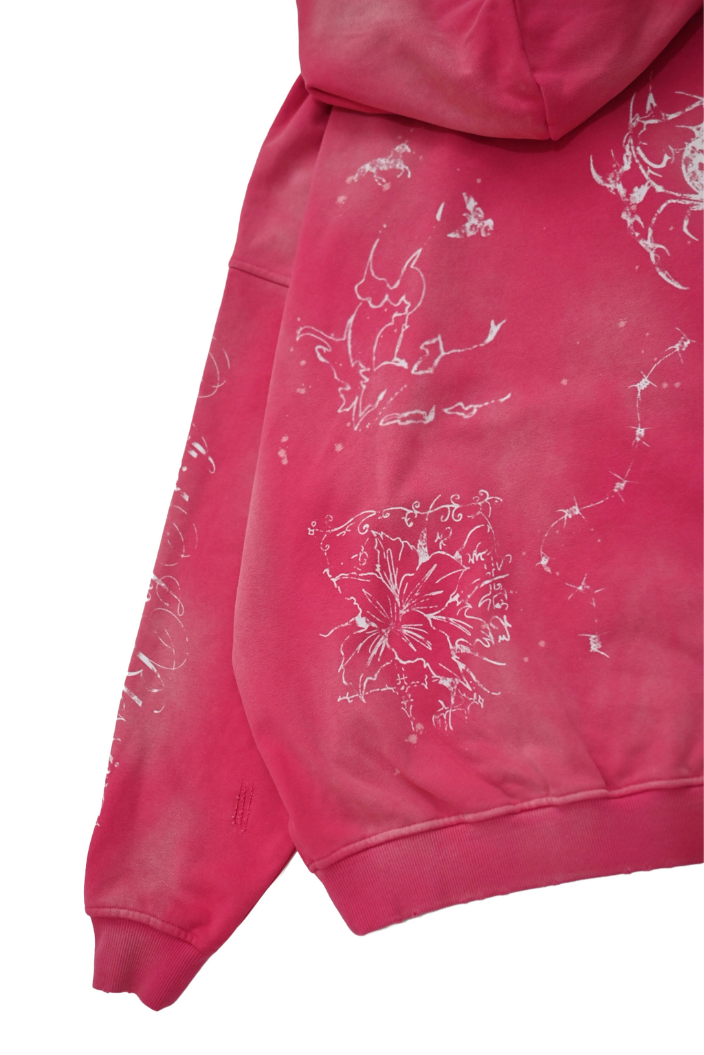 Celestial Washed Hoodie - Pink